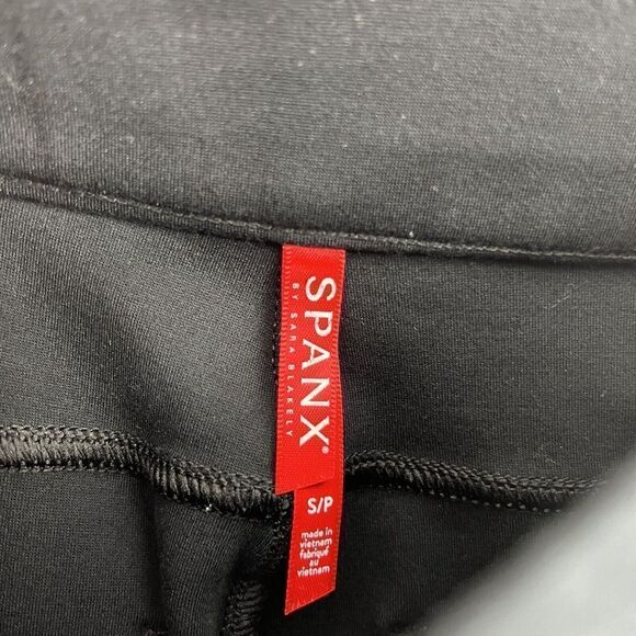 Spanx The Perfect Pant Size Small Women Black Ankle Ponte Knit Stretch Shapewear - Picture 3 of 8